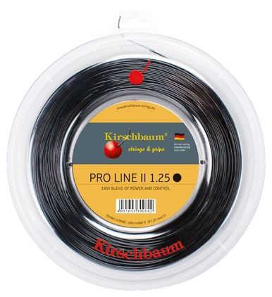 Tennisstring - Kirschbaum - PRO LINE II - 200 m - black 