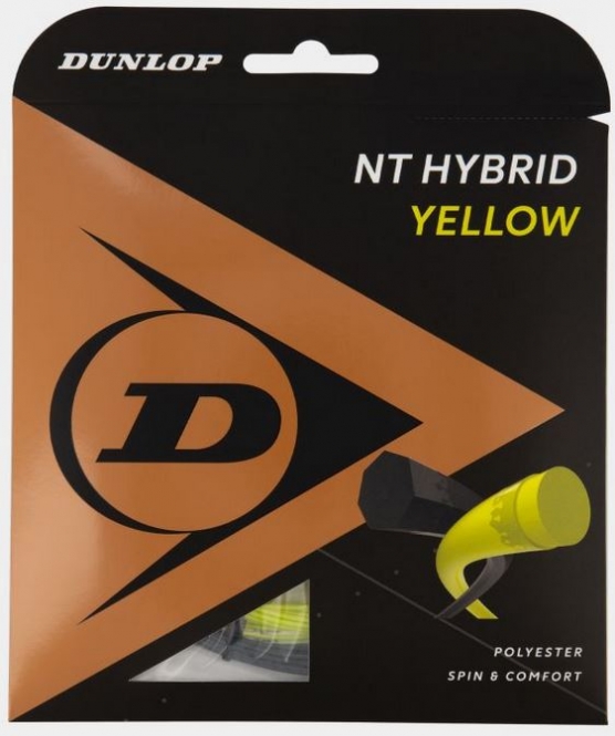 Tennisstring - Dunlop - NT HYBRID YELLOW - 12 m 