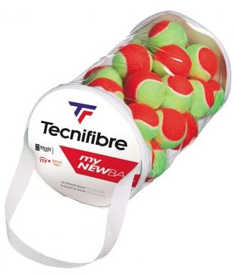 Tennisballs - Tecnifibre - MY NEW BALL Stage 3 (polybag with 36 balls) 