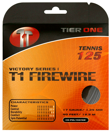 Tennisstring- Tier One- T1 Firewire red - 12 m 