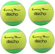 Tennisbälle - DISCHO Funny Tour - Methodik - Stage 1 - gelb/grün - 4 Bälle im Polybag 