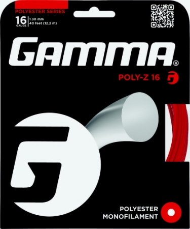 Tennissaite - Gamma Poly-Z 17 red 