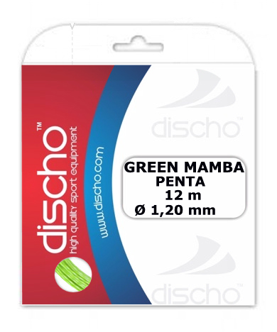 Tennissaite - Discho - Green Mamba PENTA - 12 m - 1,20 mm 