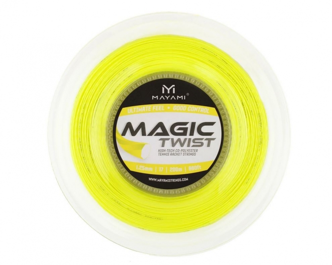 Tennissaite - MAYAMI - Magic Twist - Gelb - 200 m Rolle 
