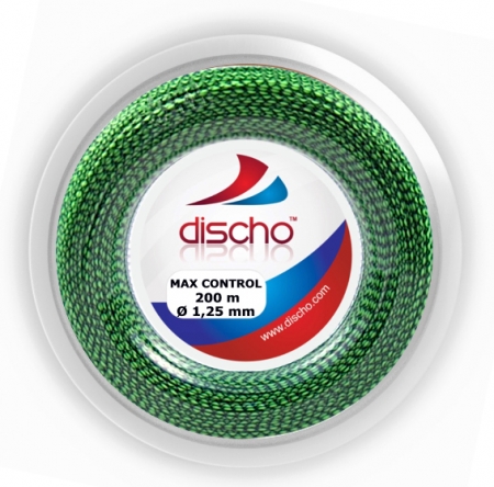 Tennissaite - DISCHO MAX CONTROL Green (Grip & Control) - 200 m 