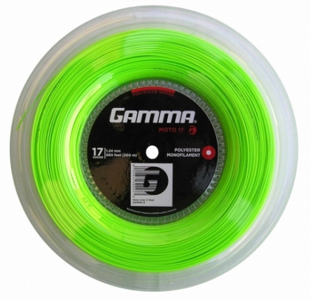 Tennissaite - -Gamma Moto lime - 200m 
