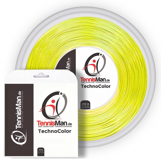 Tennissaite - TechnoColor (SuperDurance) - yellow - 200 m 