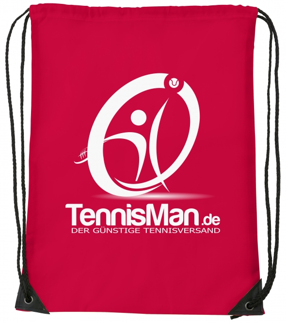 Schuhsack - TennisMan- rot/weiß 