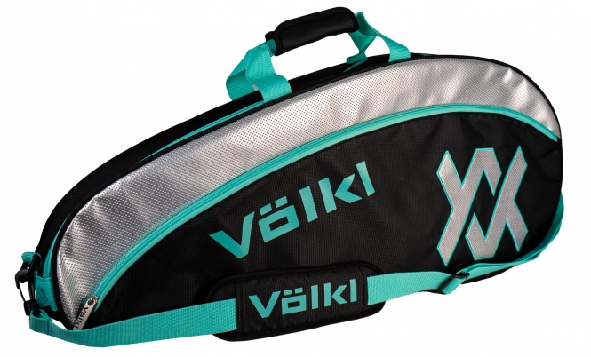 Tennisbag - Völkl - TOUR PRO Bag - Black/Turquoise/Silver 