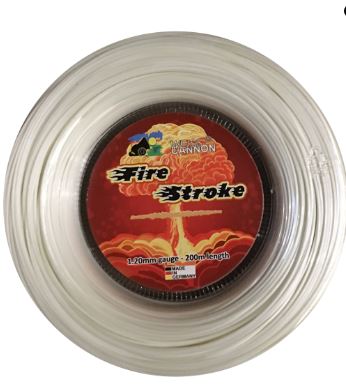 Tennissaite - CANNON Fire Stroke - neon-weiß - 200 m 