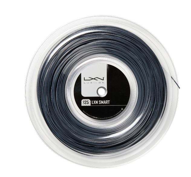 Tennisstring - Luxilon - LXN SMART - black/white matt - 200 m (2019) 
