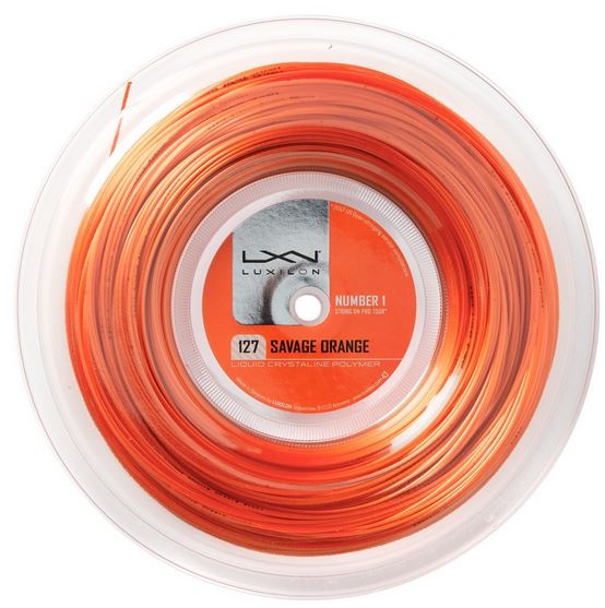 Tennisstring - Luxilon - SAVAGE - orange - 200 m (2018) 