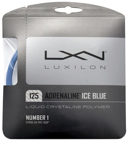 Tennisstring - Luxilon - ADRENALINE - ice blue - 12,2 m (2018) 