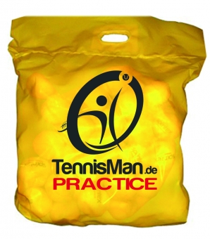 Tennisballs - TENNISMAN PRACTICE - 60 BALLS in polybag 