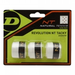 Overgrip- Dunlop- Revolution NT Tacky Overgrip-white-3er 