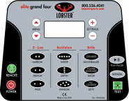 Lobster spare part - control panel assembly: elite grand IV 