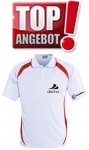 Discho Tennis Polo-Shirt Fancy - weiss/rot 