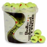 Tennisballs - Balls Unlimited Stage 2 - 60 balls in a bucket - yellow/yellow 