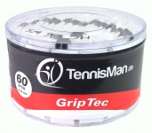 TennisMan - GripTec - Überband (Overgrip) weiß - 10 Stck. 