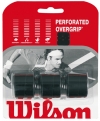Wilson - Perforated (Cushion Aire) Overgrip - 3er Packung - schwarz 